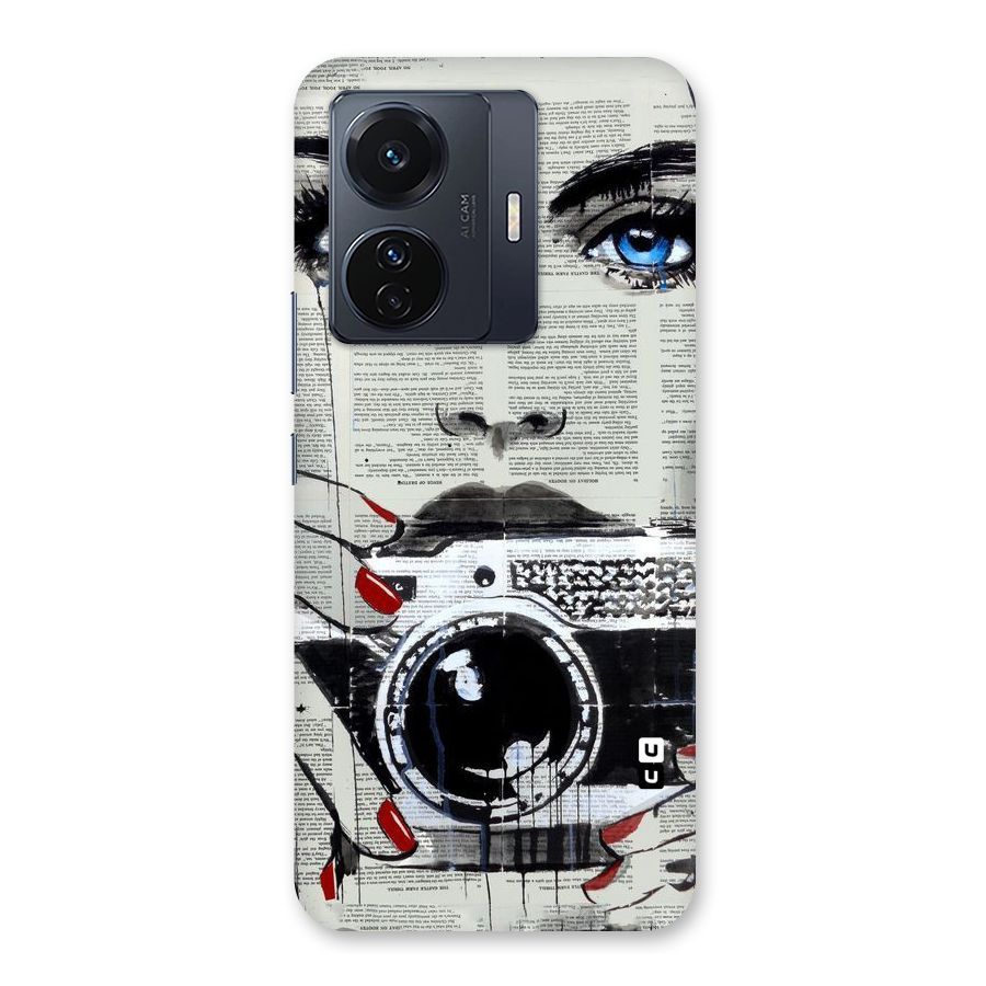 Paper Face Beauty Back Case for Vivo T1 Pro