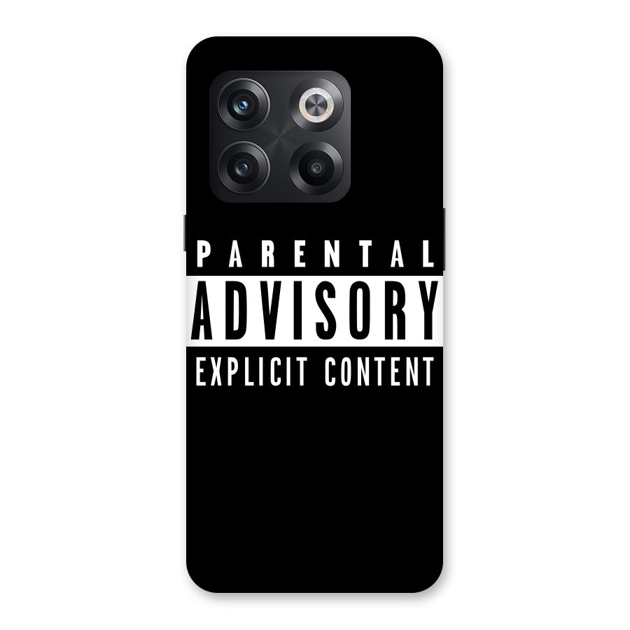 Parental Advisory Label Back Case for OnePlus 10T