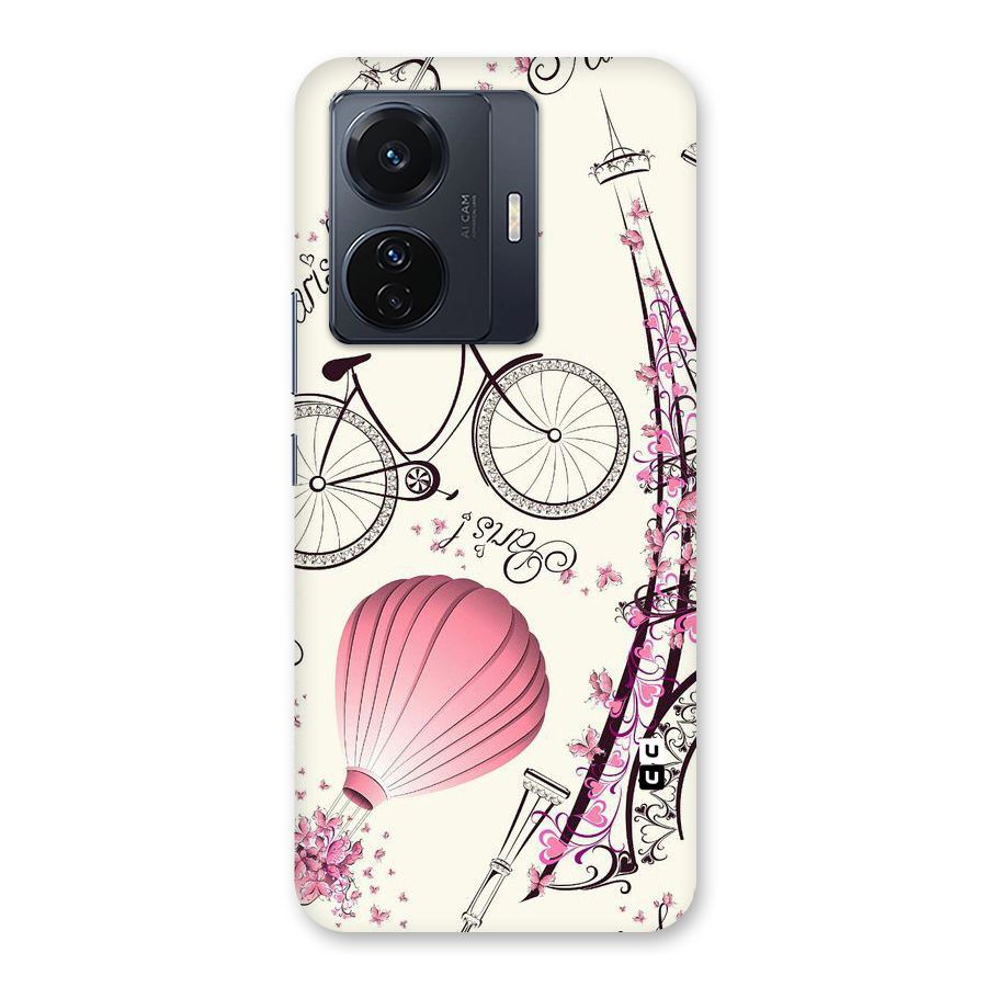 Paris Clipart Back Case for Vivo T1 Pro