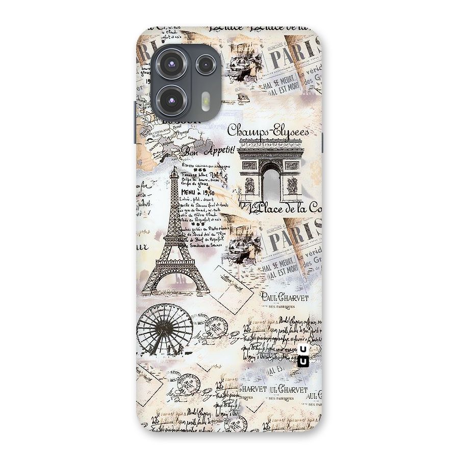Paris Paper Back Case for Motorola Edge 20 Fusion
