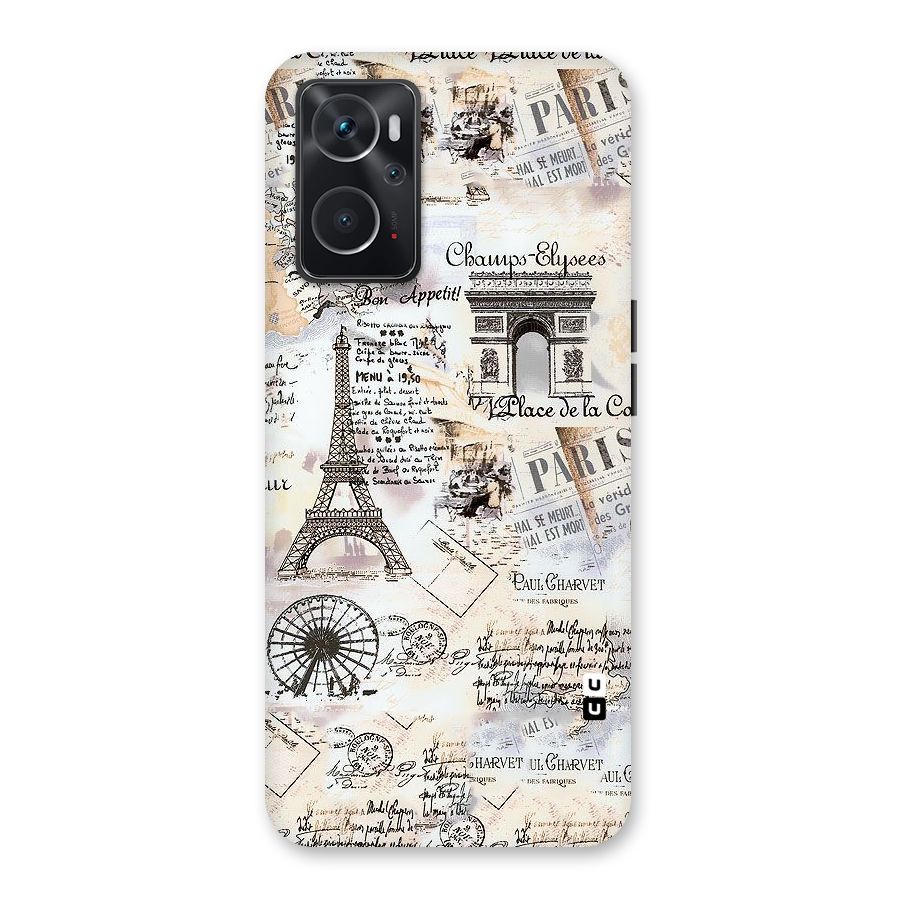 Paris Paper Back Case for Oppo K10 4G