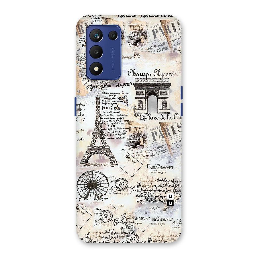 Paris Paper Back Case for Realme 9 5G Speed