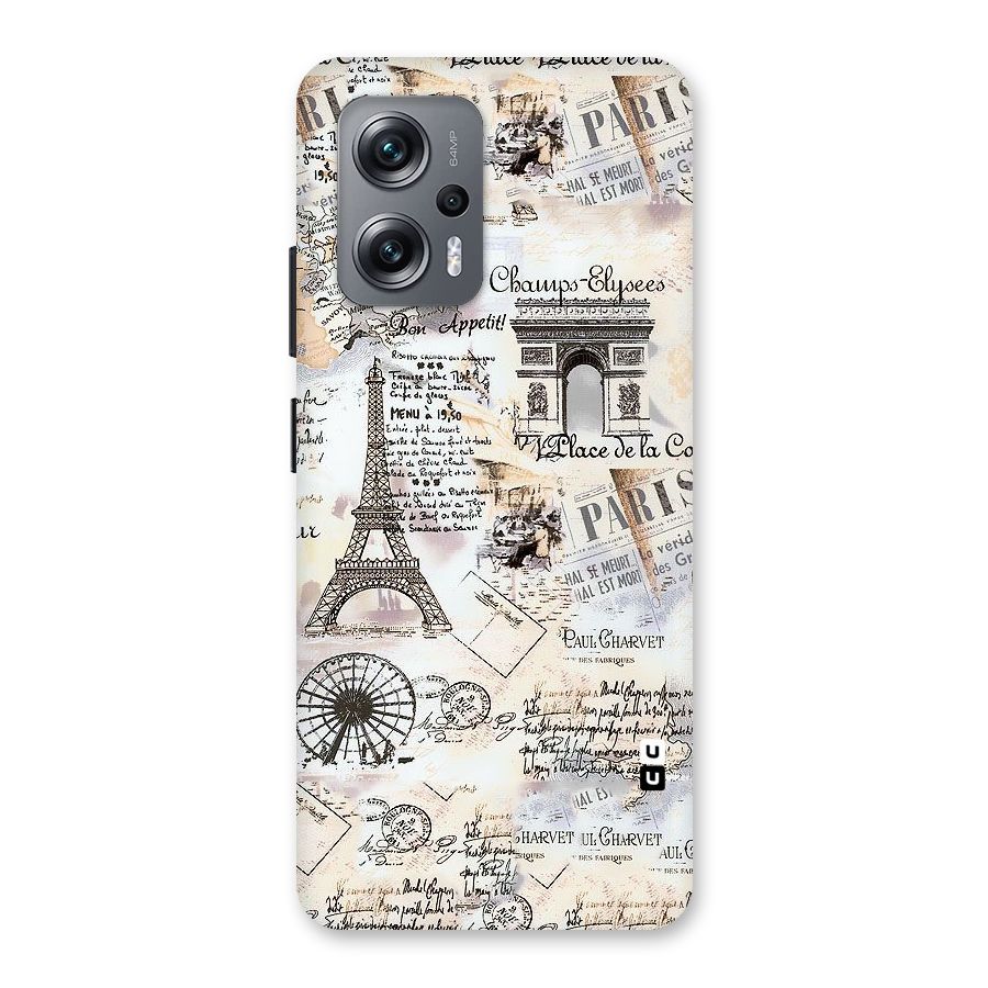 Paris Paper Back Case for Redmi K50i