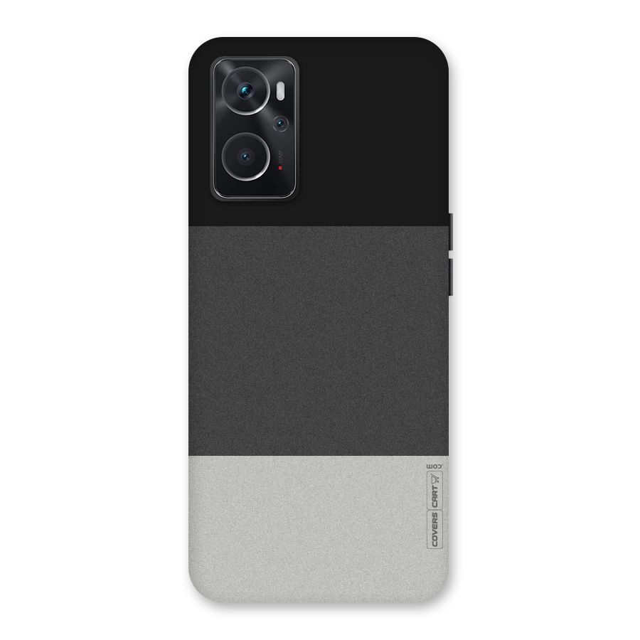 Pastel Black and Grey Back Case for Oppo K10 4G