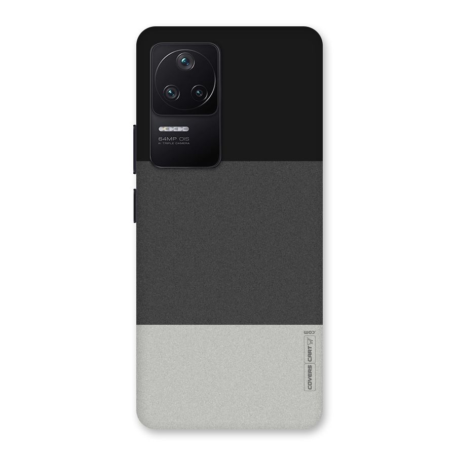 Pastel Black and Grey Back Case for Poco F4 5G