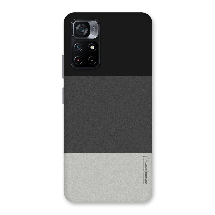 Pastel Black and Grey Back Case for Poco M4 Pro 5G