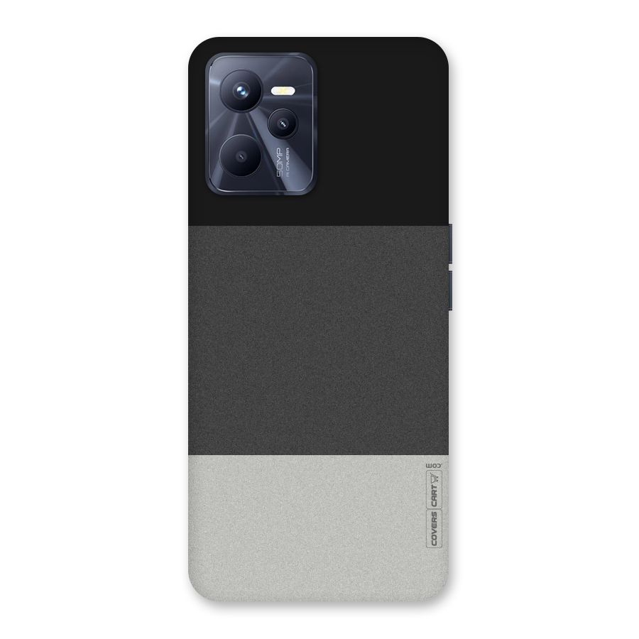 Pastel Black and Grey Back Case for Realme C35