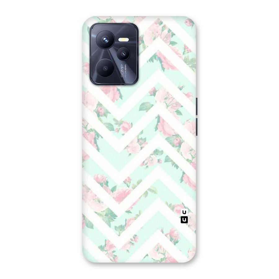 Pastel Floral Zig Zag Back Case for Realme C35