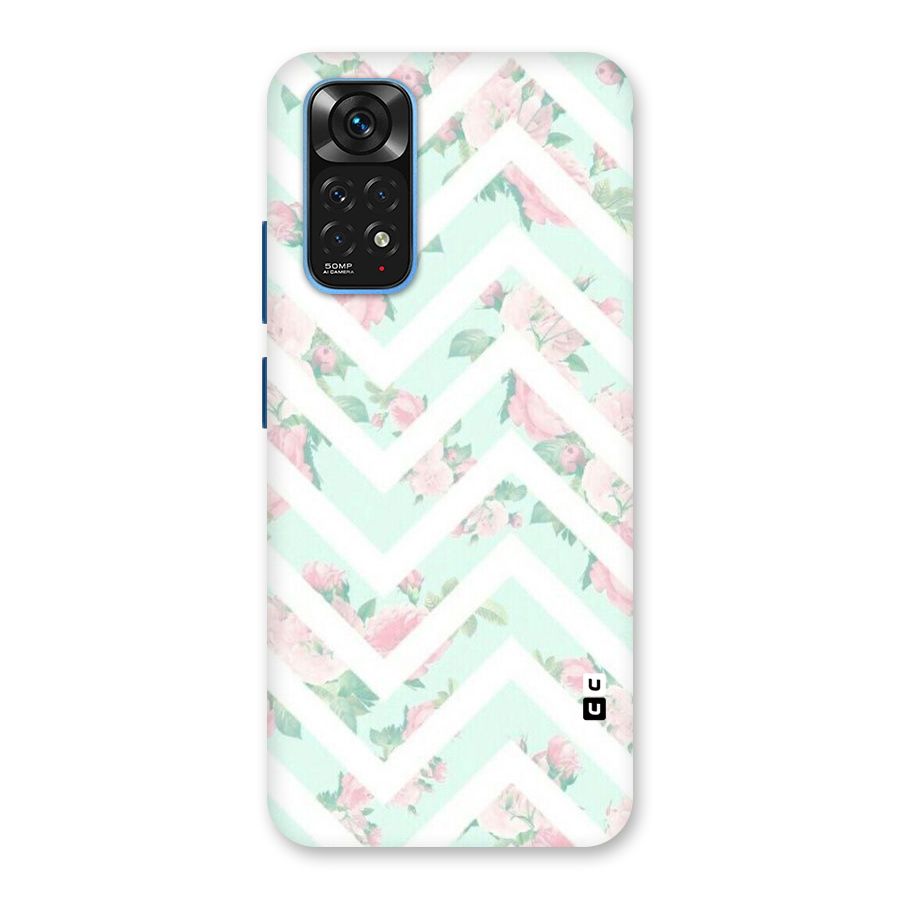 Pastel Floral Zig Zag Back Case for Redmi Note 11S