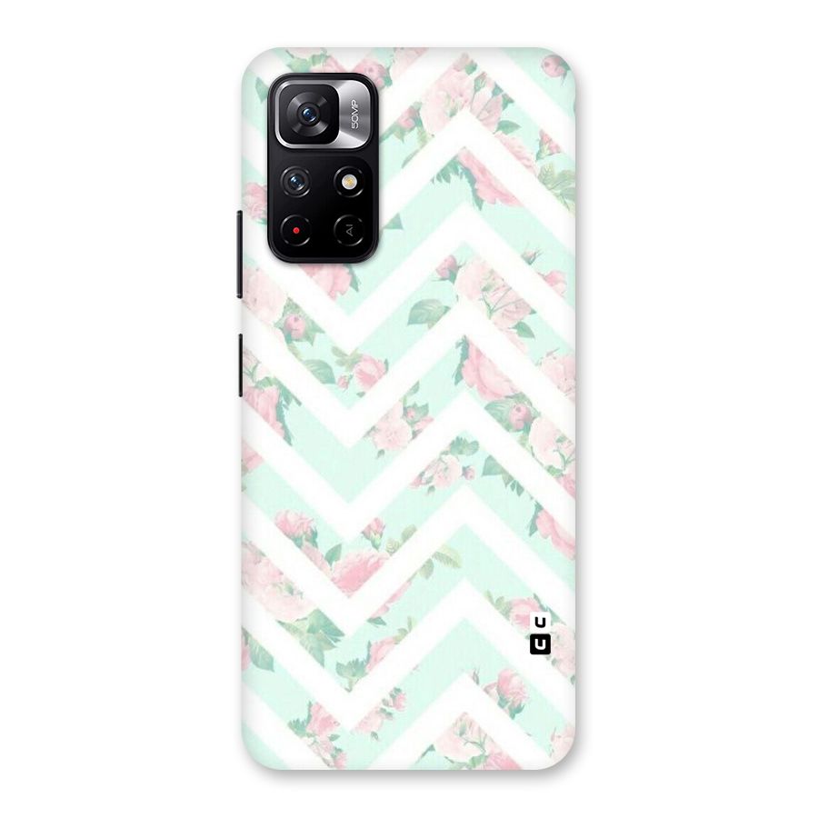 Pastel Floral Zig Zag Back Case for Redmi Note 11T 5G