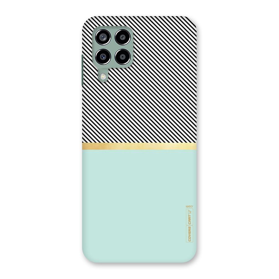 Pastel Green Base Stripes Back Case for Galaxy M33