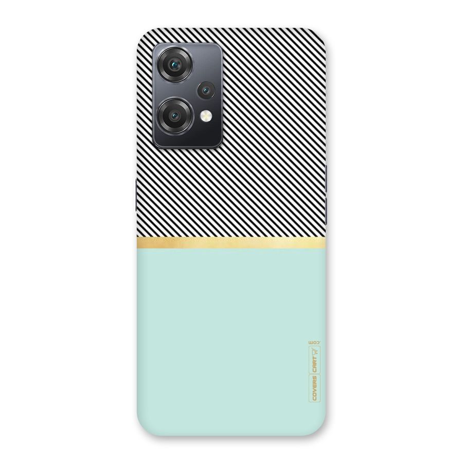 Pastel Green Base Stripes Back Case for OnePlus Nord CE 2 Lite 5G