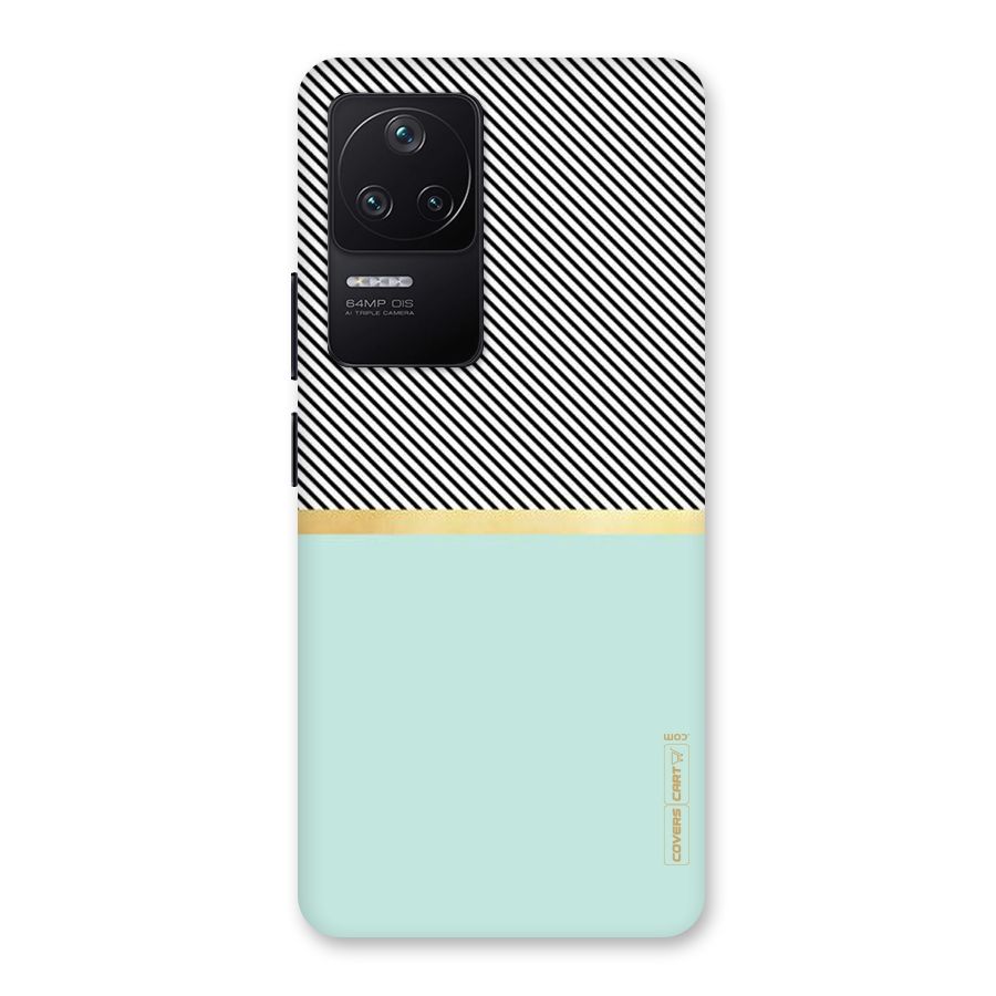 Pastel Green Base Stripes Back Case for Poco F4 5G