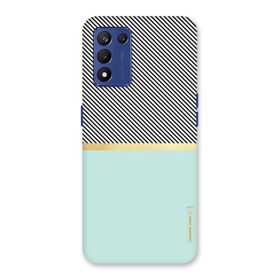 Pastel Green Base Stripes Back Case for Realme 9 5G Speed