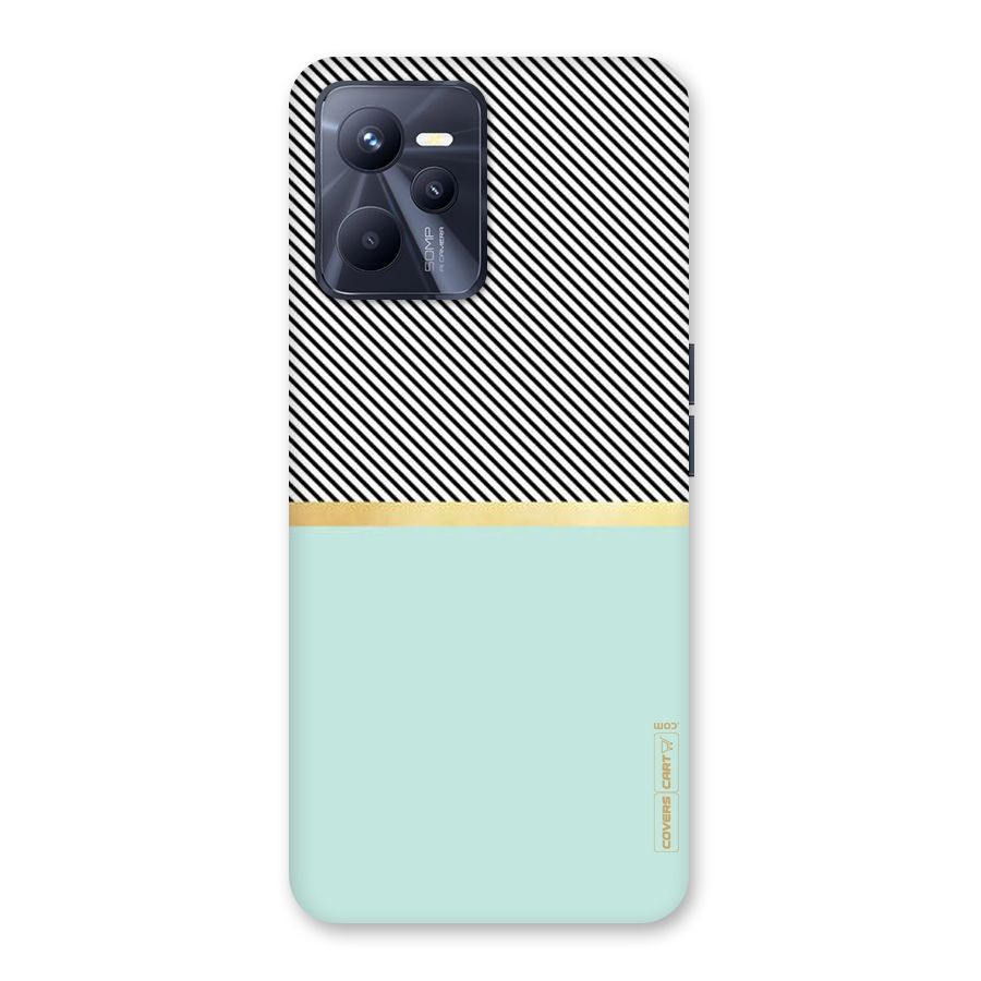 Pastel Green Base Stripes Back Case for Realme C35