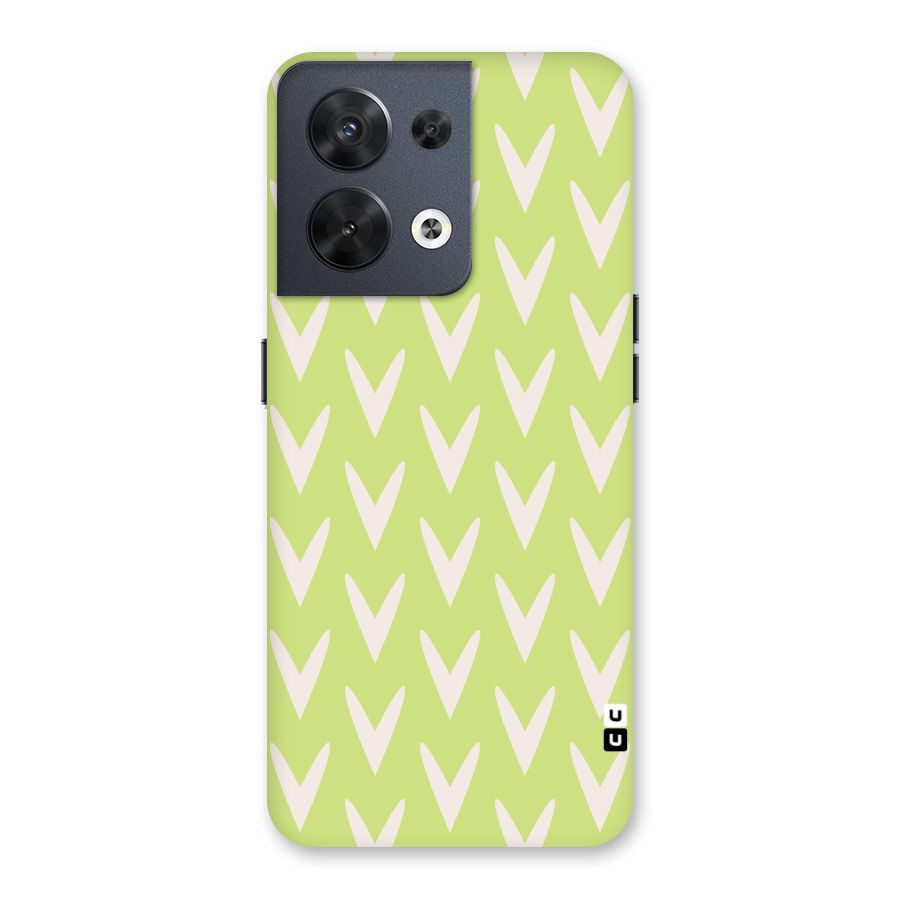 Pastel Green Grass Back Case for Oppo Reno8 5G