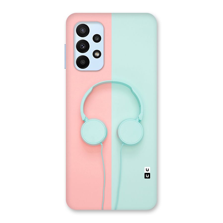 Pastel Headphones Back Case for Galaxy A23