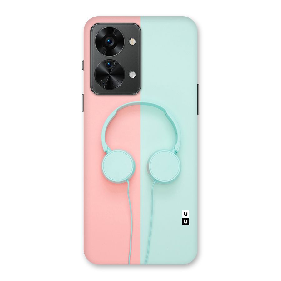 Pastel Headphones Back Case for OnePlus Nord 2T