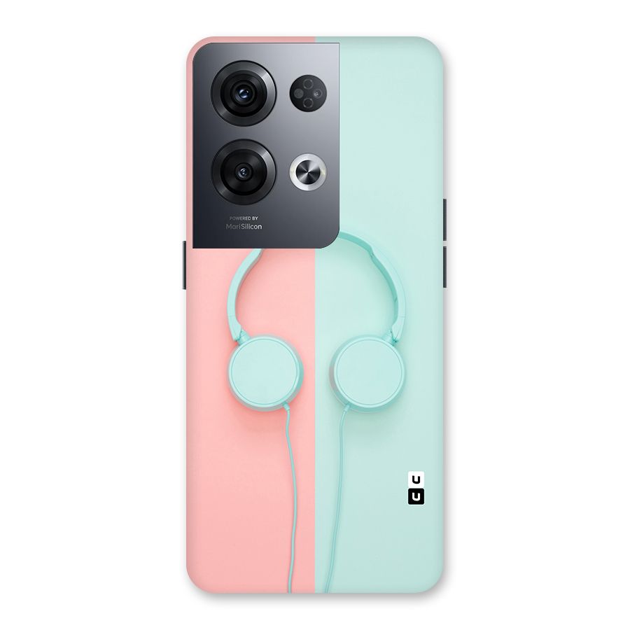 Pastel Headphones Back Case for Oppo Reno8 Pro 5G