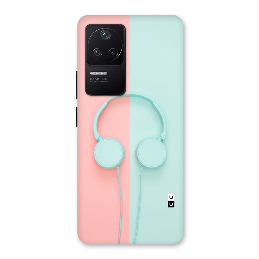 Pastel Headphones Back Case for Poco F4 5G