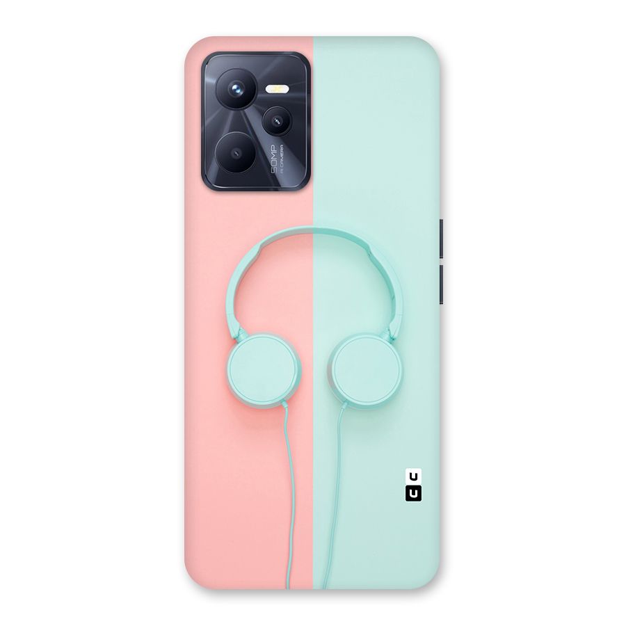 Pastel Headphones Back Case for Realme C35