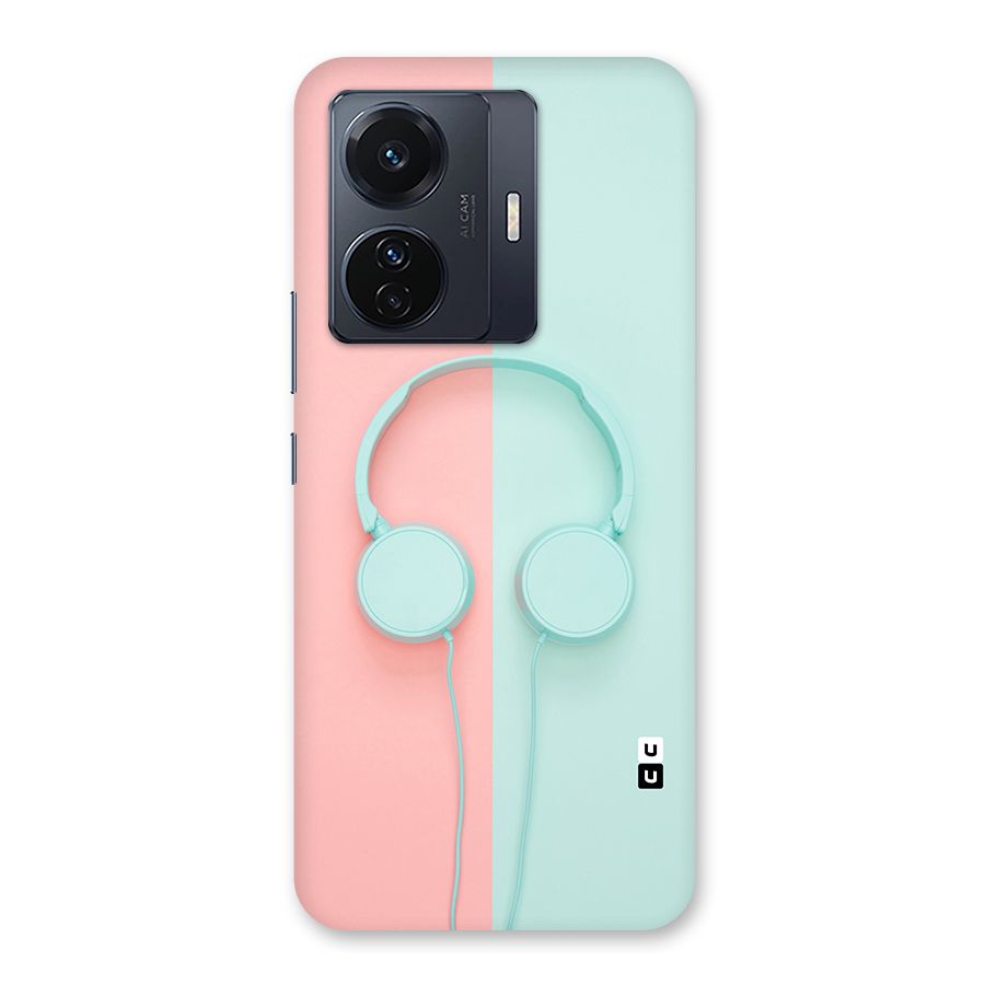 Pastel Headphones Back Case for Vivo T1 Pro