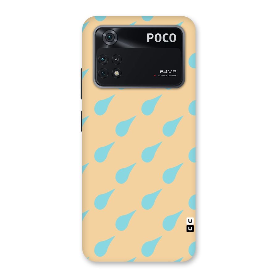 Pastel Orange Drops Back Case for Poco M4 Pro 4G