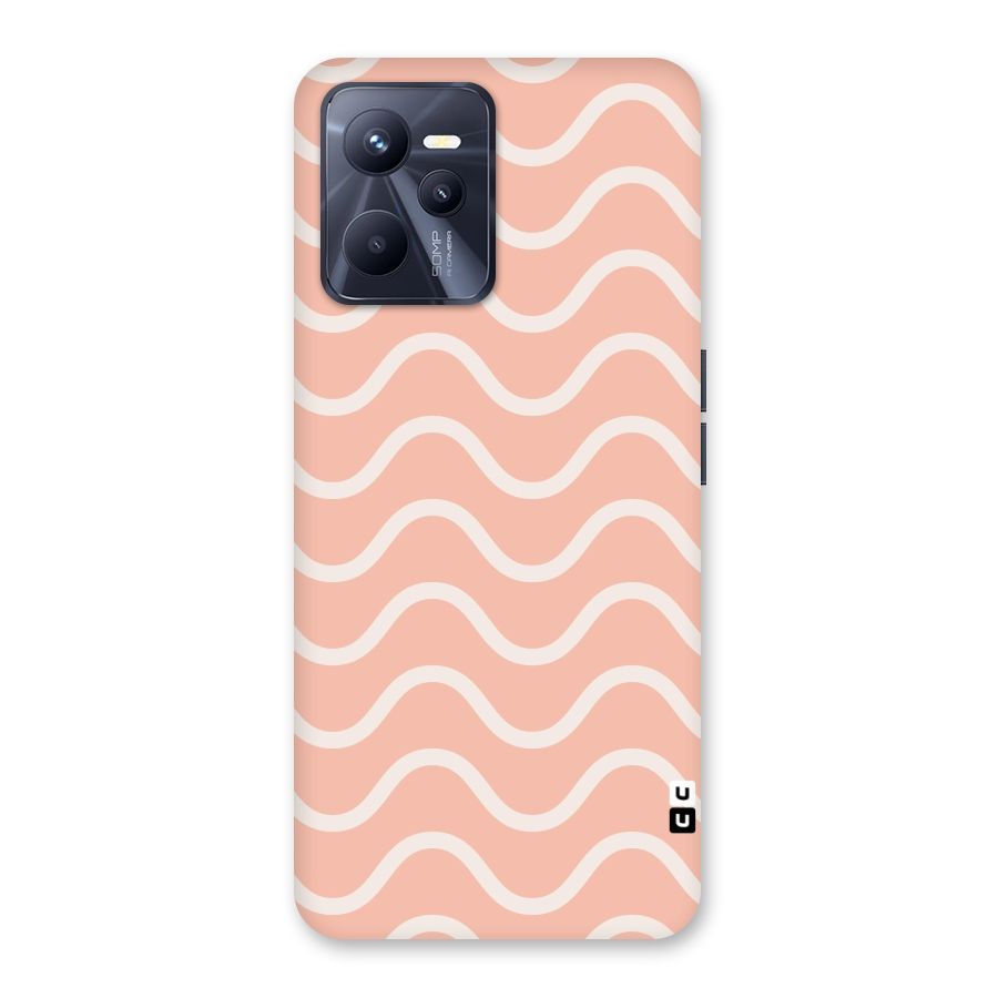 Pastel Peach Waves Back Case for Realme C35