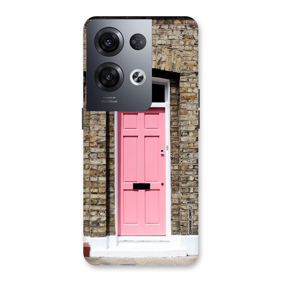 Pastel Pink Door Back Case for Oppo Reno8 Pro 5G
