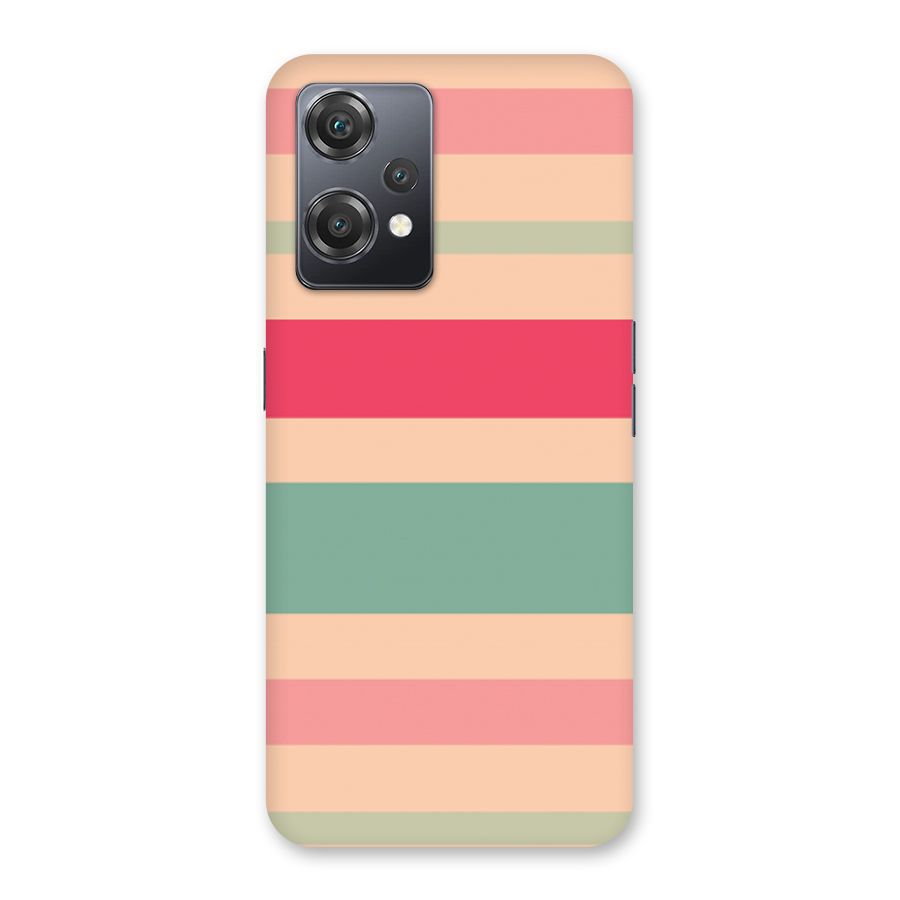 Pastel Stripes Vintage Back Case for OnePlus Nord CE 2 Lite 5G