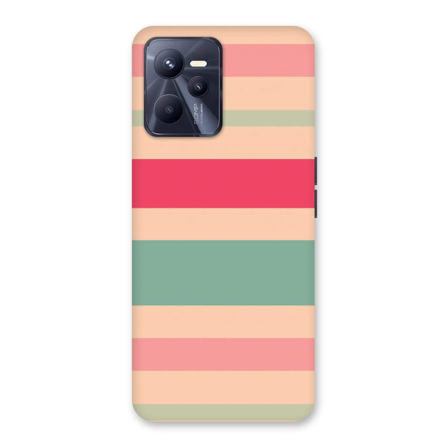 Pastel Stripes Vintage Back Case for Realme C35