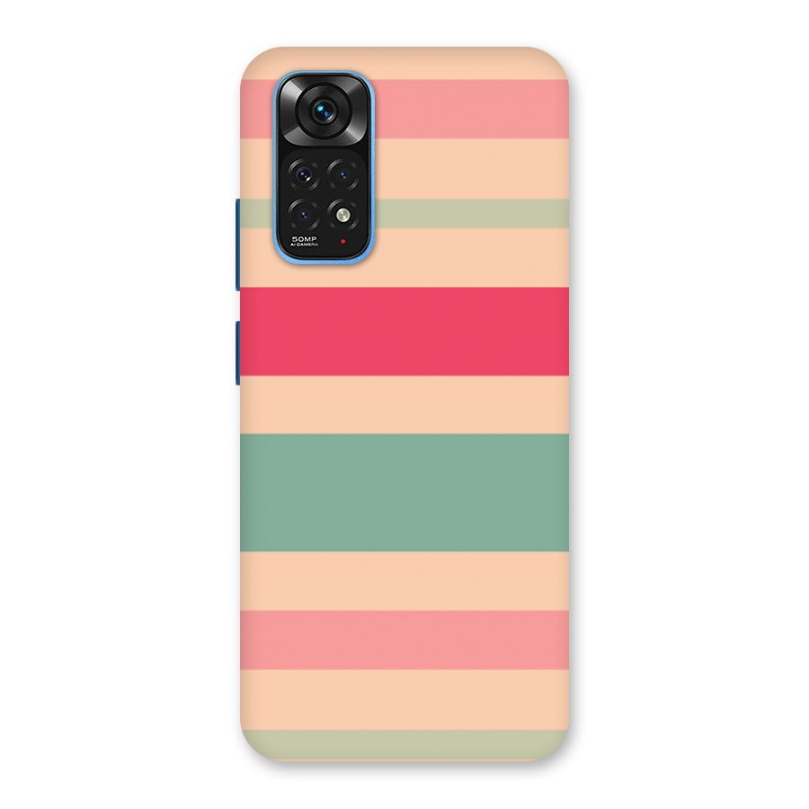 Pastel Stripes Vintage Back Case for Redmi Note 11S