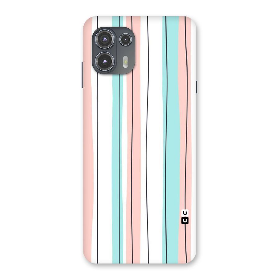 Pastel Tri Stripes Back Case for Motorola Edge 20 Fusion