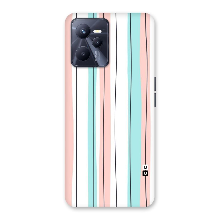 Pastel Tri Stripes Back Case for Realme C35
