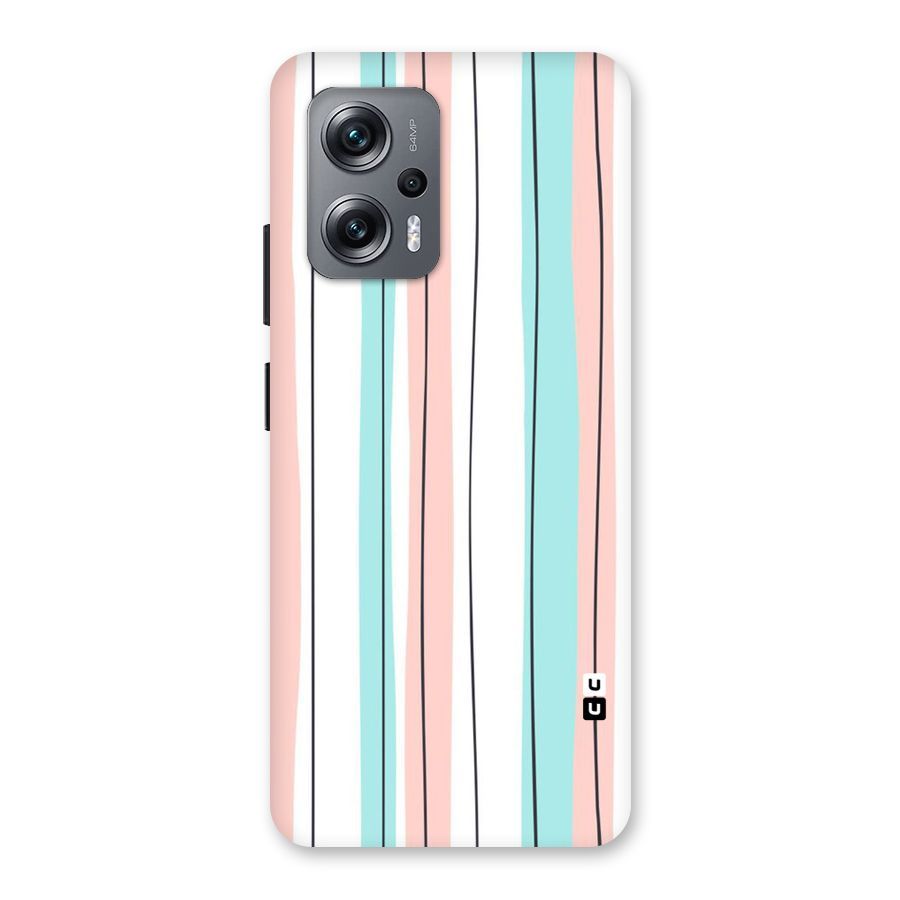 Pastel Tri Stripes Back Case for Redmi K50i