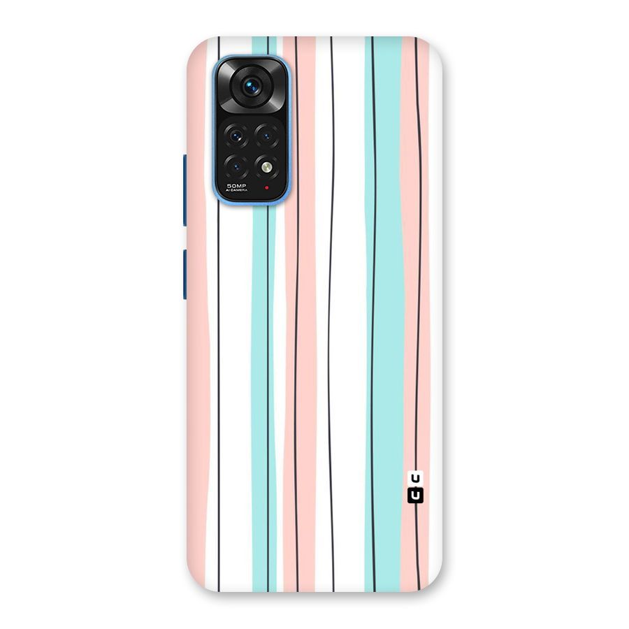 Pastel Tri Stripes Back Case for Redmi Note 11S