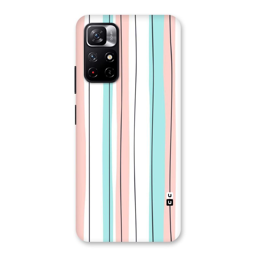 Pastel Tri Stripes Back Case for Redmi Note 11T 5G
