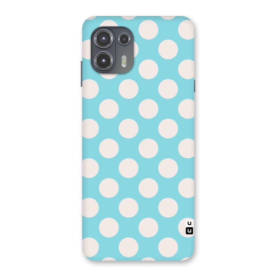 Pastel White Polka Dots Back Case for Motorola Edge 20 Fusion