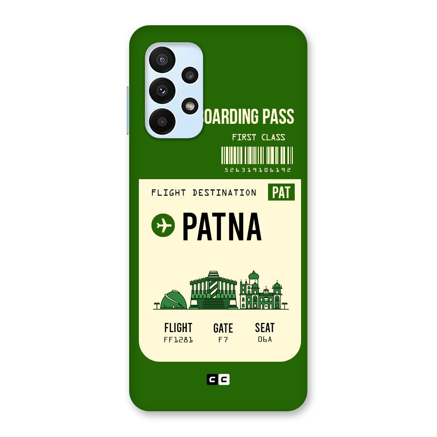 Patna Boarding Pass Back Case for Galaxy A23