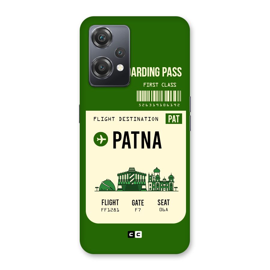 Patna Boarding Pass Back Case for OnePlus Nord CE 2 Lite 5G