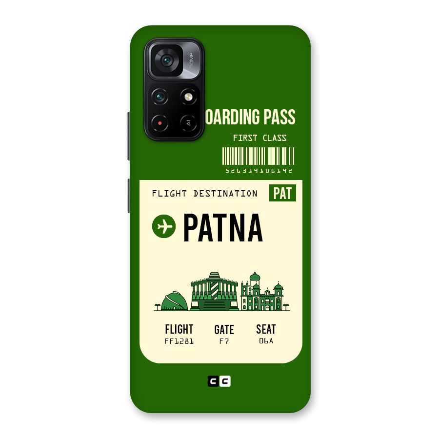Patna Boarding Pass Back Case for Poco M4 Pro 5G