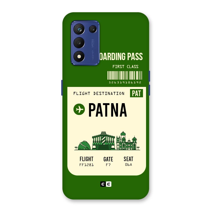 Patna Boarding Pass Back Case for Realme 9 5G Speed