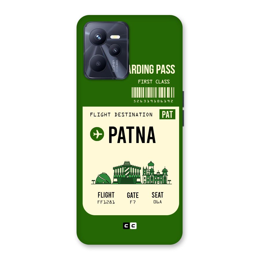 Patna Boarding Pass Back Case for Realme C35