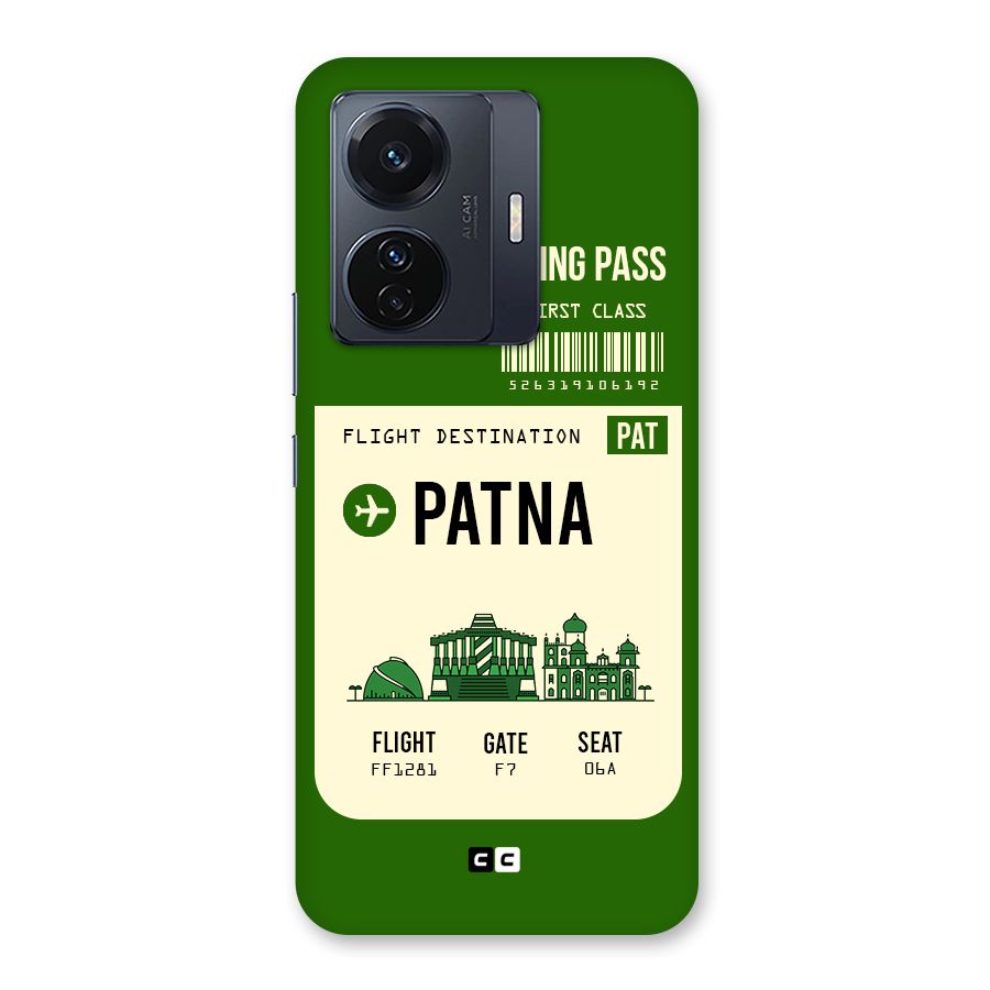 Patna Boarding Pass Back Case for Vivo T1 Pro