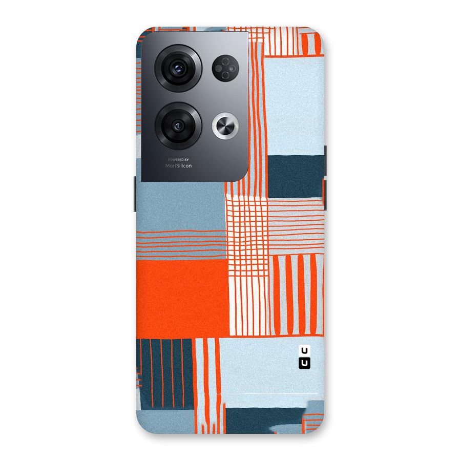 Pattern In Lines Back Case for Oppo Reno8 Pro 5G