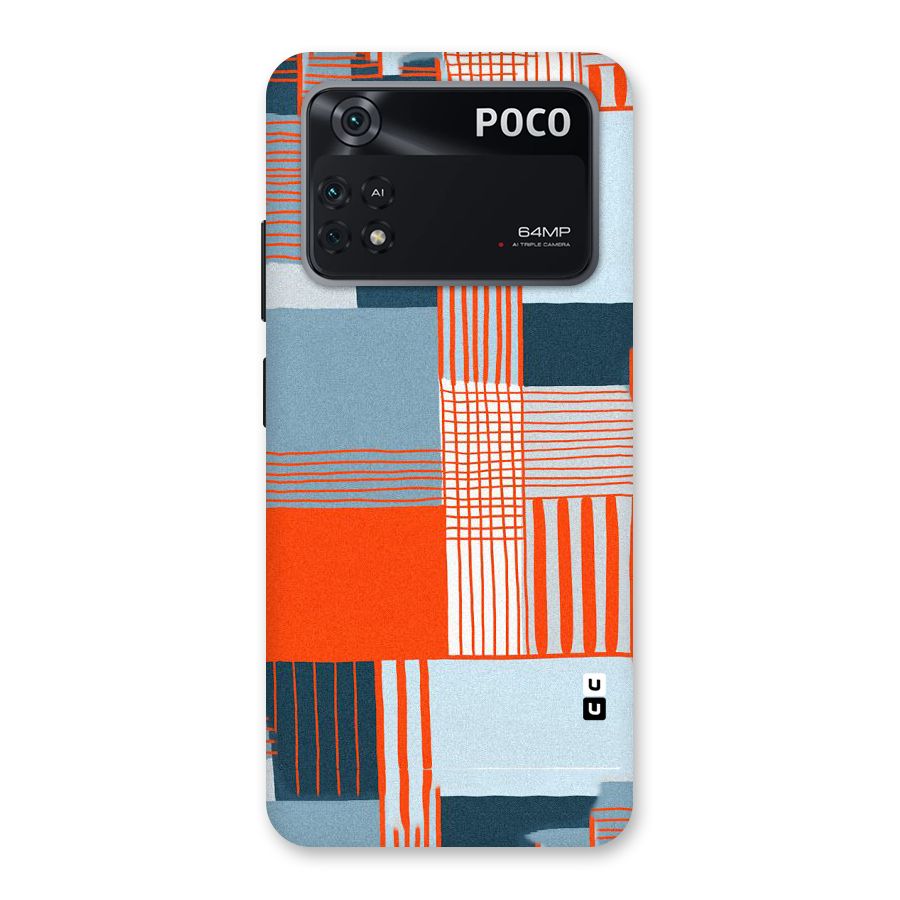 Pattern In Lines Back Case for Poco M4 Pro 4G
