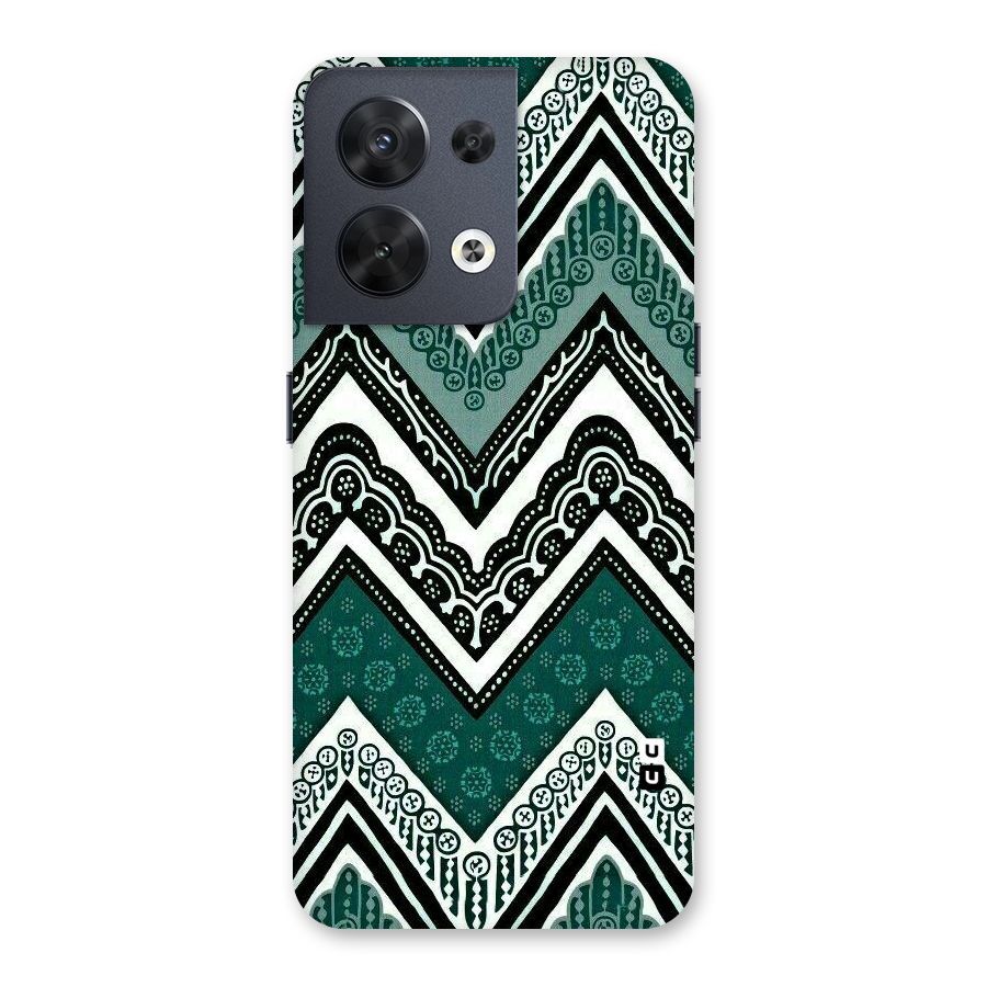 Patterned Chevron Back Case for Oppo Reno8 5G