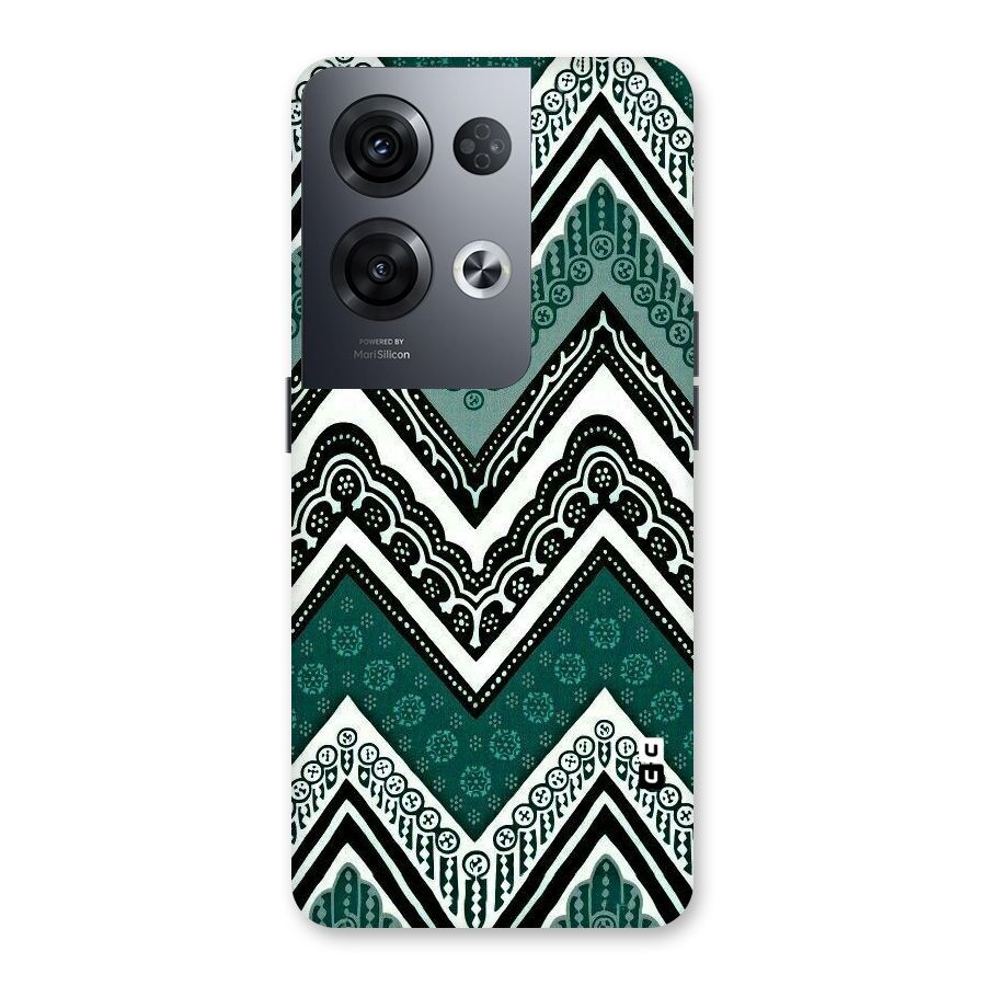 Patterned Chevron Back Case for Oppo Reno8 Pro 5G
