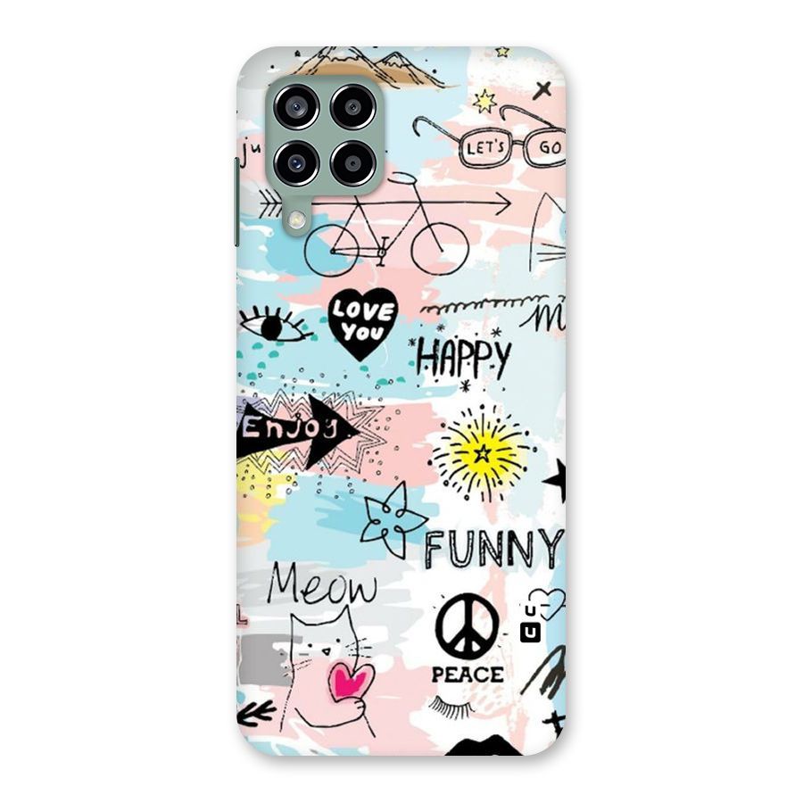Peace And Funny Back Case for Galaxy M33