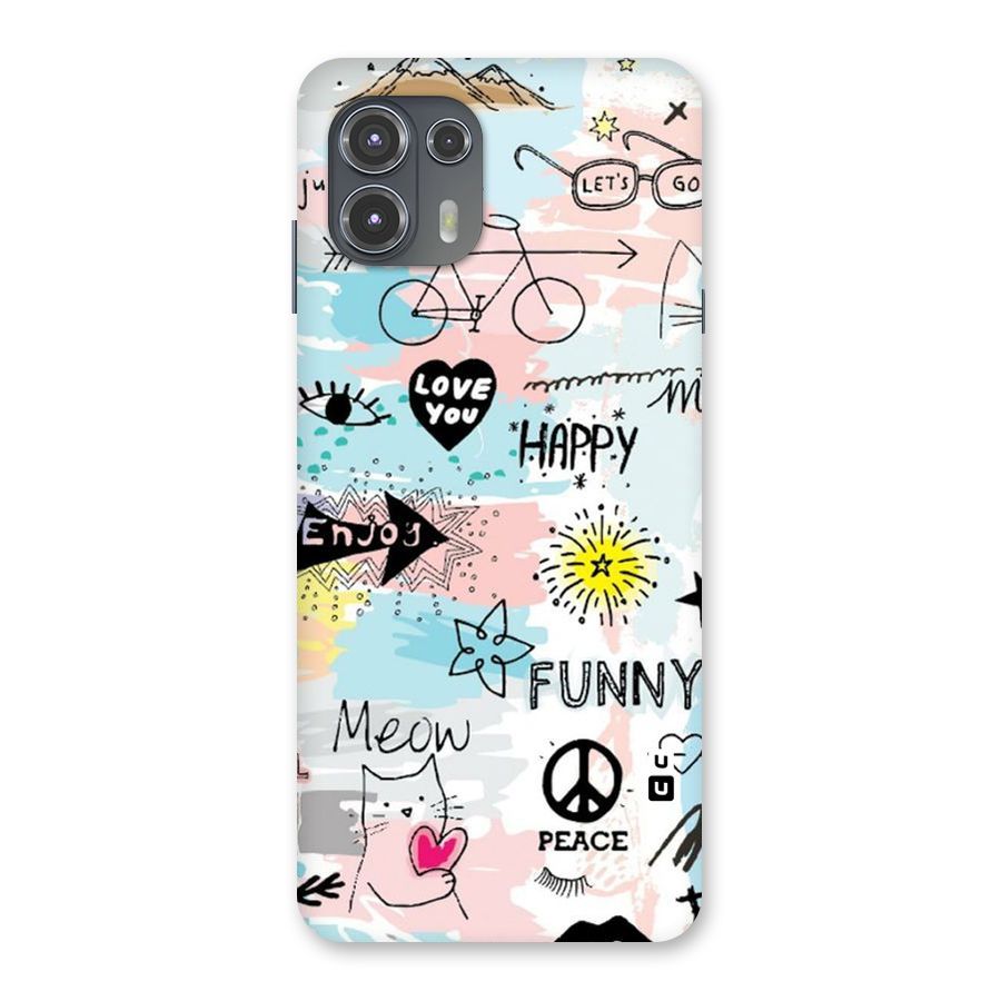 Peace And Funny Back Case for Motorola Edge 20 Fusion